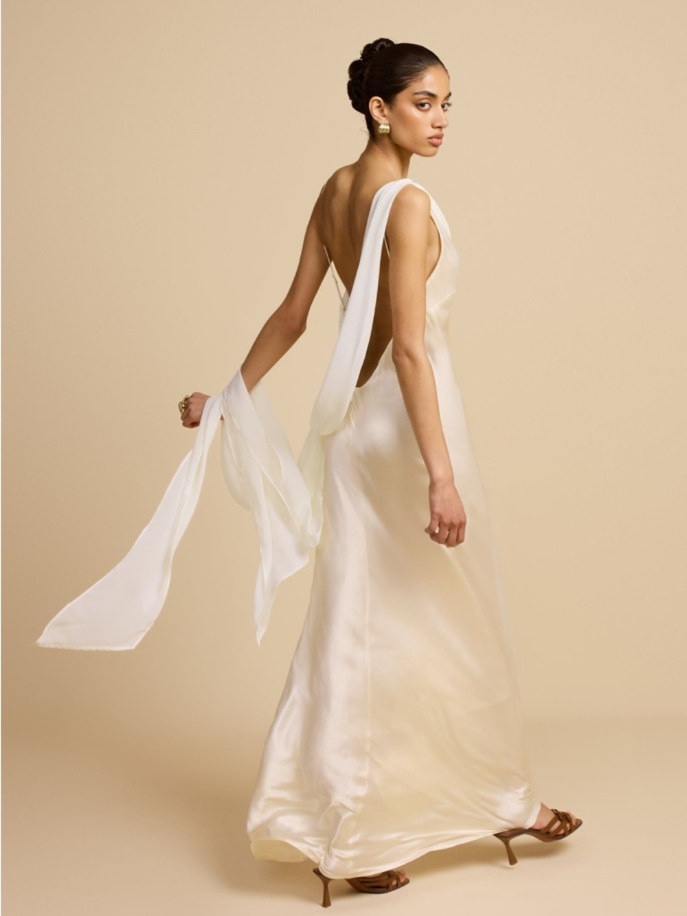 Arcina Ori Helena Ivory Maxi Dress NWT - Picture 3 of 10